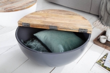 ronde salontafel Bowl antraciet