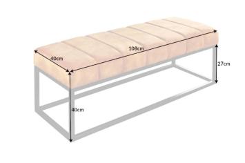 zitbankje goudgeel 108 cm