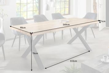 Tafel wild eiken kleur 160 cm