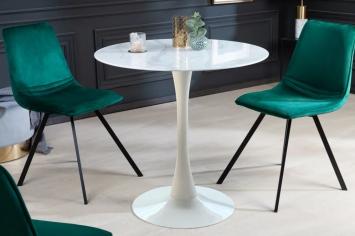 Sfeerbeeld ronde tafel marmerlook 80 cm