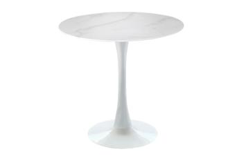 Ronde tafel marmerlook 80 cm - vrijstaand