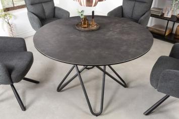 ronde tafel keramiek antraciet 120 cm