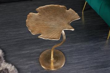 Bijzettafel Leaf goud 53 cm