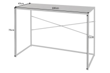 Bureau essen zwart 100 cm