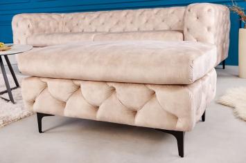 Hocker modern barock champagne