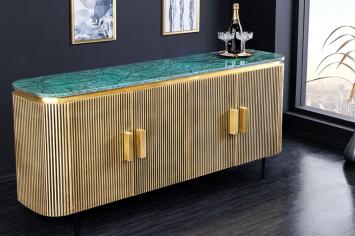 Venezia Sideboard goud groen 160 cm