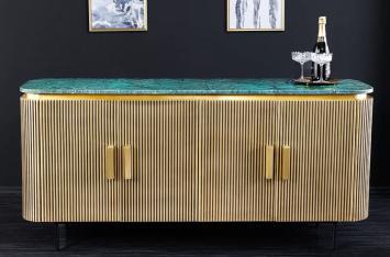 Venezia Sideboard goud groen 160 cm