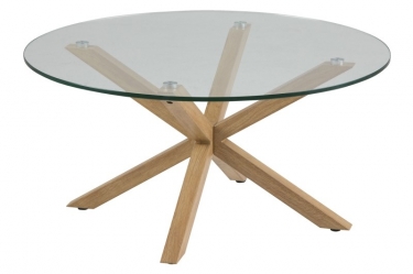 salontafel rond glas