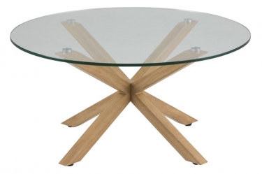 salontafel rond glas