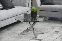 salontafel rond glas