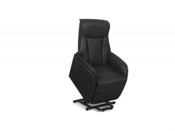 Relaxfauteuil zwart met sta op functie