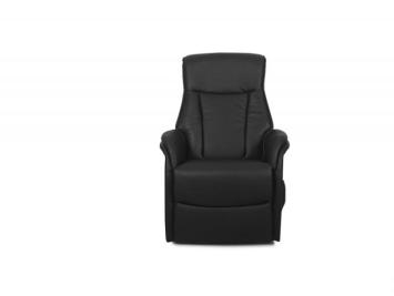 Relaxfauteuil zwart met sta op functie