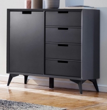 Sideboard grijs en wit 93 cm