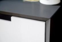 Sideboard grijs en wit 137 cm