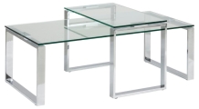 salontafel helder glas