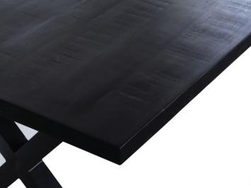 Elena tafel mangohout zwart 200 cm