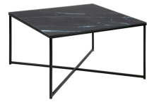 salontafel zwart marmerlook 80 cm 