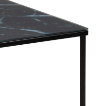 salontafel zwart marmerlook 80 cm 