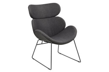 Trendy design fauteuil donker grijs