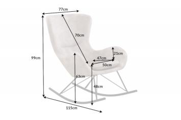 schommel fauteuil champagne