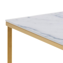 salontafel goud wit marmerlook 90 cm