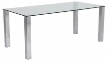 tafel transparant glas 180cm