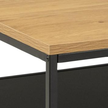 Gina salontafel eiken metaal 120 cm