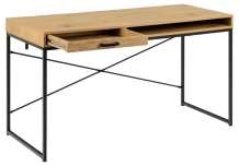 Bureau eikenlook met lade 140 cm