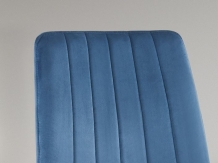 Willis eetkamerstoel blauw detail rugleuning