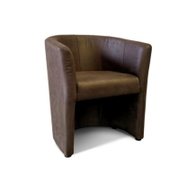 trendy fauteuil donkerbruin vintage