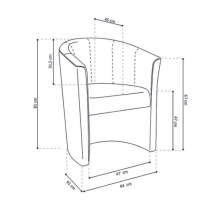 trendy fauteuil donkerbruin vintage