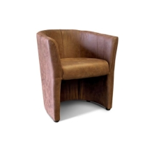 trendy fauteuil lichtbruin vintage