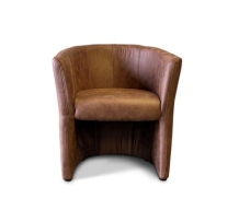 trendy fauteuil lichtbruin vintage