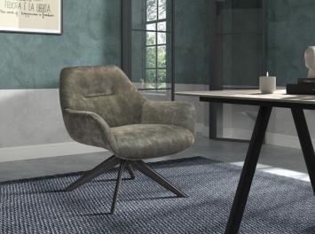 Fauteuil vegas groen draaibaar