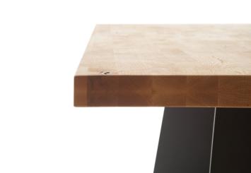 Design tafel wild eiken 220 cm 50mm