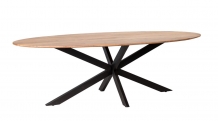 ovale tafel naturel 240 cm