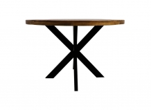 ronde tafel donker mango 120cm