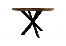 ronde tafel donker mango 120cm