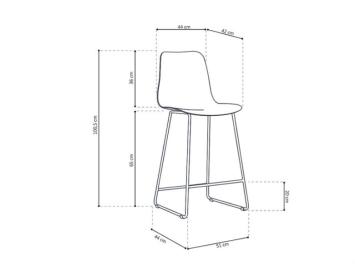 counter barstoel zwart