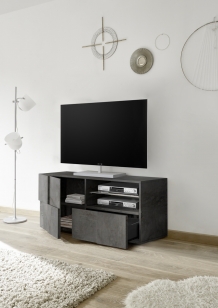 tv meubel donkergrijs 121 cm