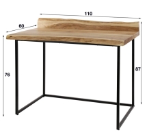 Bureau live edge 110 cm