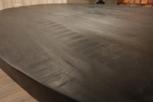 ovale mango tafel zwart 240 cm