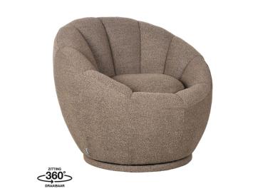 Fauteuil bruin bouclé