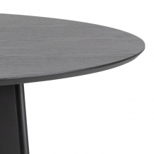 ronde eettafel zwart 140 cm