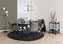 ronde eettafel zwart 140 cm