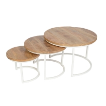 salontafel set mango wit