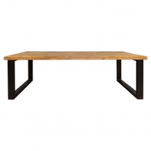 Vooraanzicht van Mango eettafel 200 cm U poot