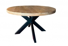 ronde mango tafel bruin 120 cm