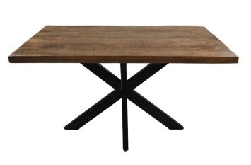 eettafel mangohout 120 cm matrixpoot