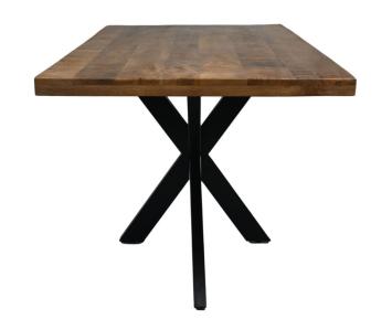 eettafel mangohout 120 cm matrixpoot